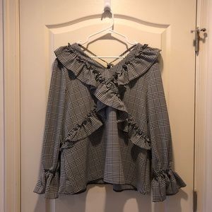 Check pattern blouse